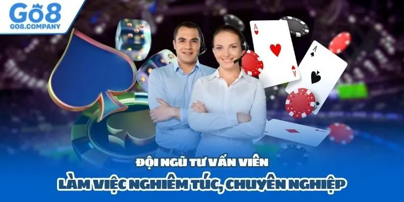 Đội ngũ tư vấn viên làm việc nghiêm túc, chuyên nghiệp